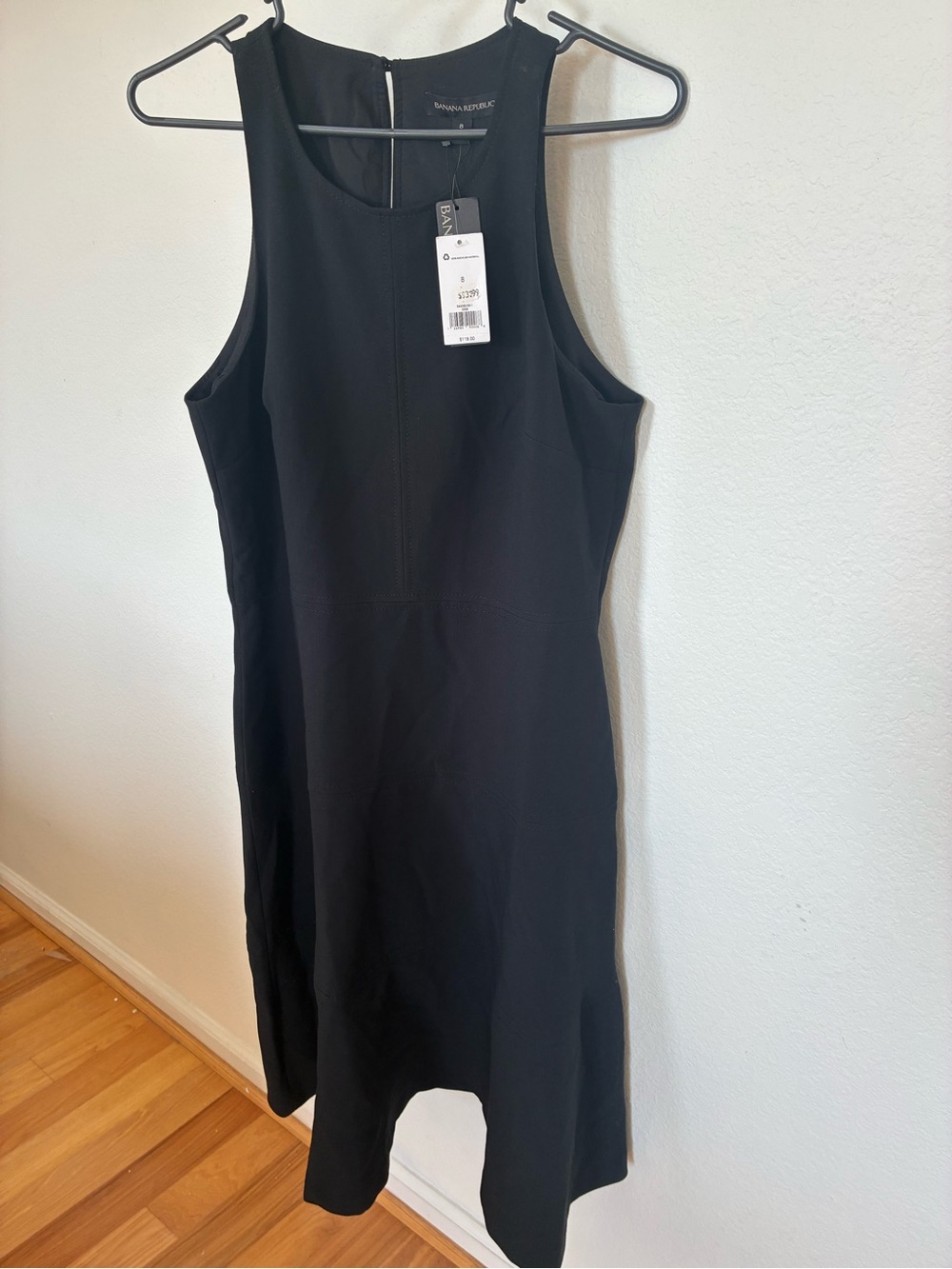 Banana Republic Black Sleeveless Midi Dress little black formal business